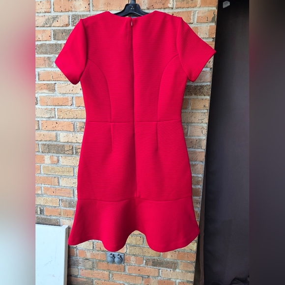 Michael Kors Red Ribbed Mini Dress - Picture 6 of 9